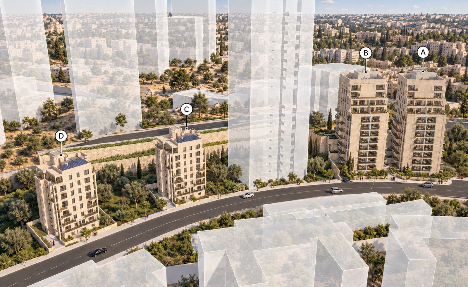 פרויקטים התחדשות עירונית | באמונה | גבעת המטוס